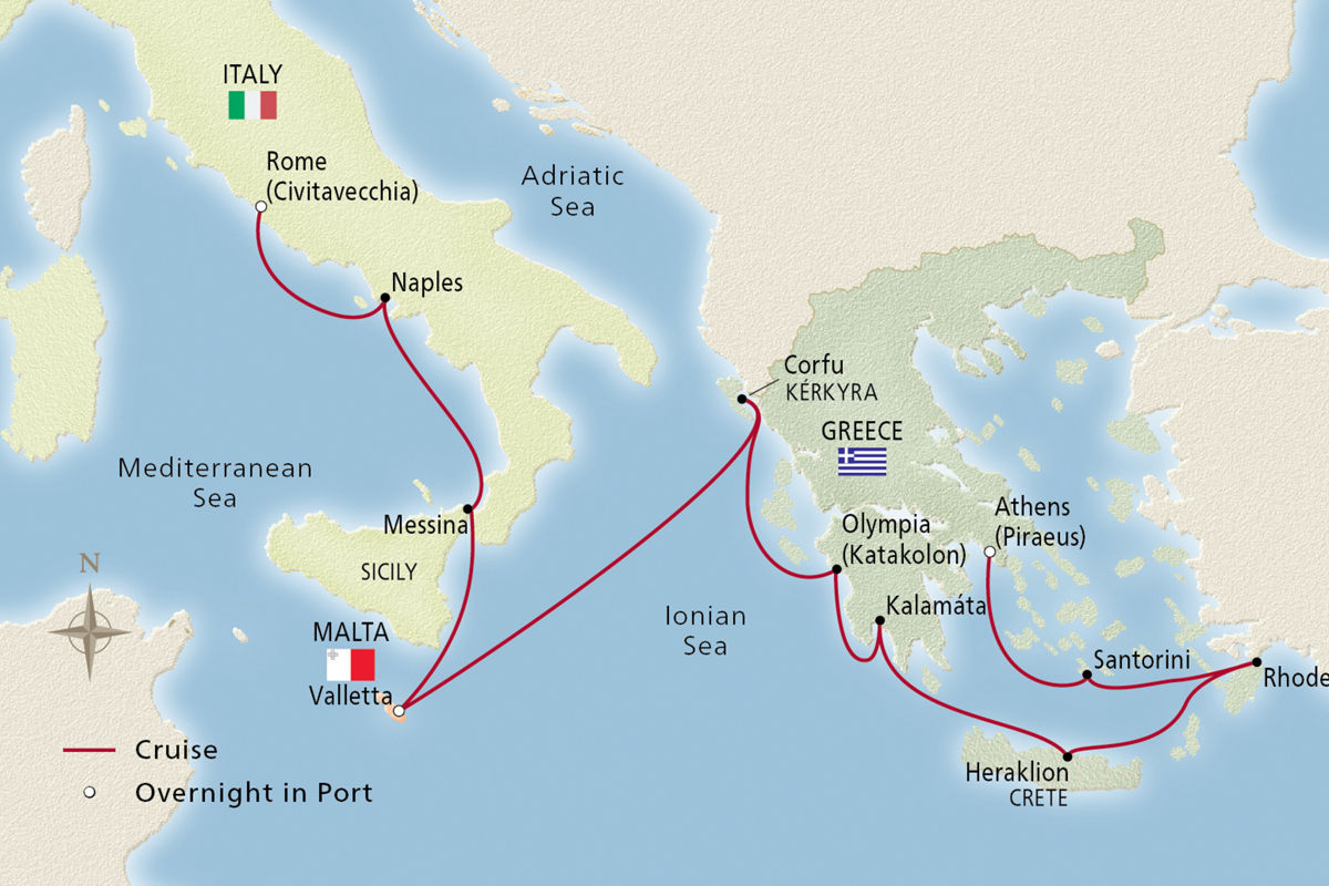 Cities of Antiquity – route map