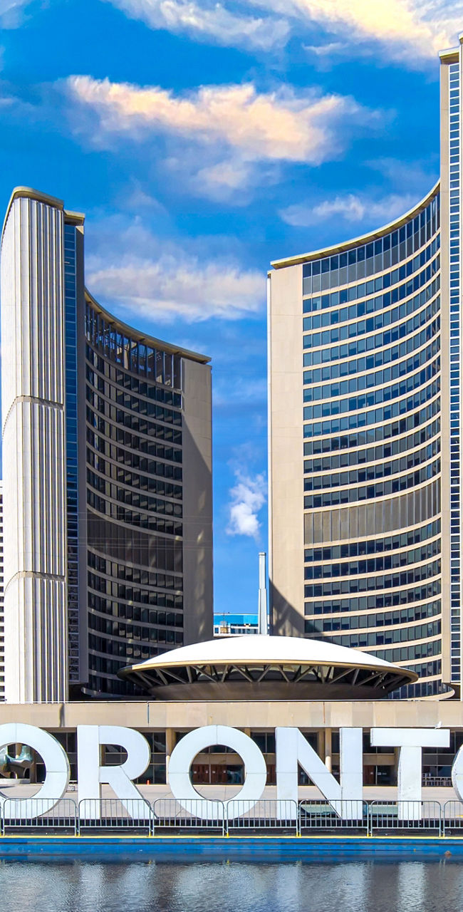Toronto cityscape with iconic skyline view