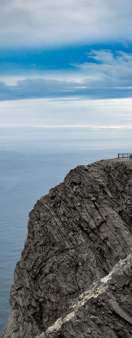 Cliffside view at North Cape monument