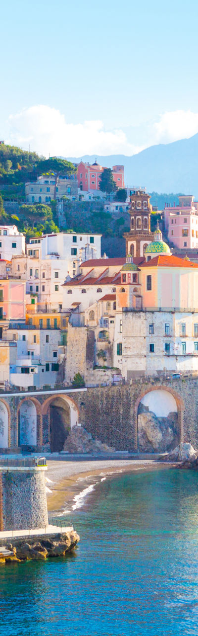 Scenic Coastal Town with Cliffside Views