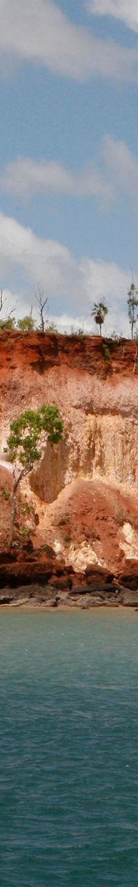 Scenic coastal cliff with turquoise waters