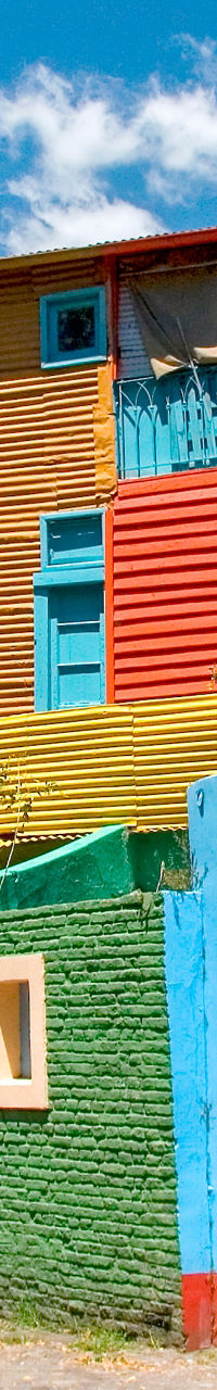 Colorful buildings in La Boca, Buenos Aires