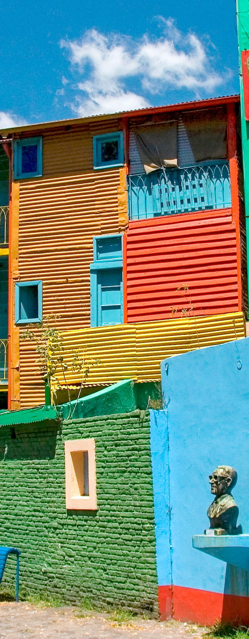 Colorful buildings in La Boca, Buenos Aires