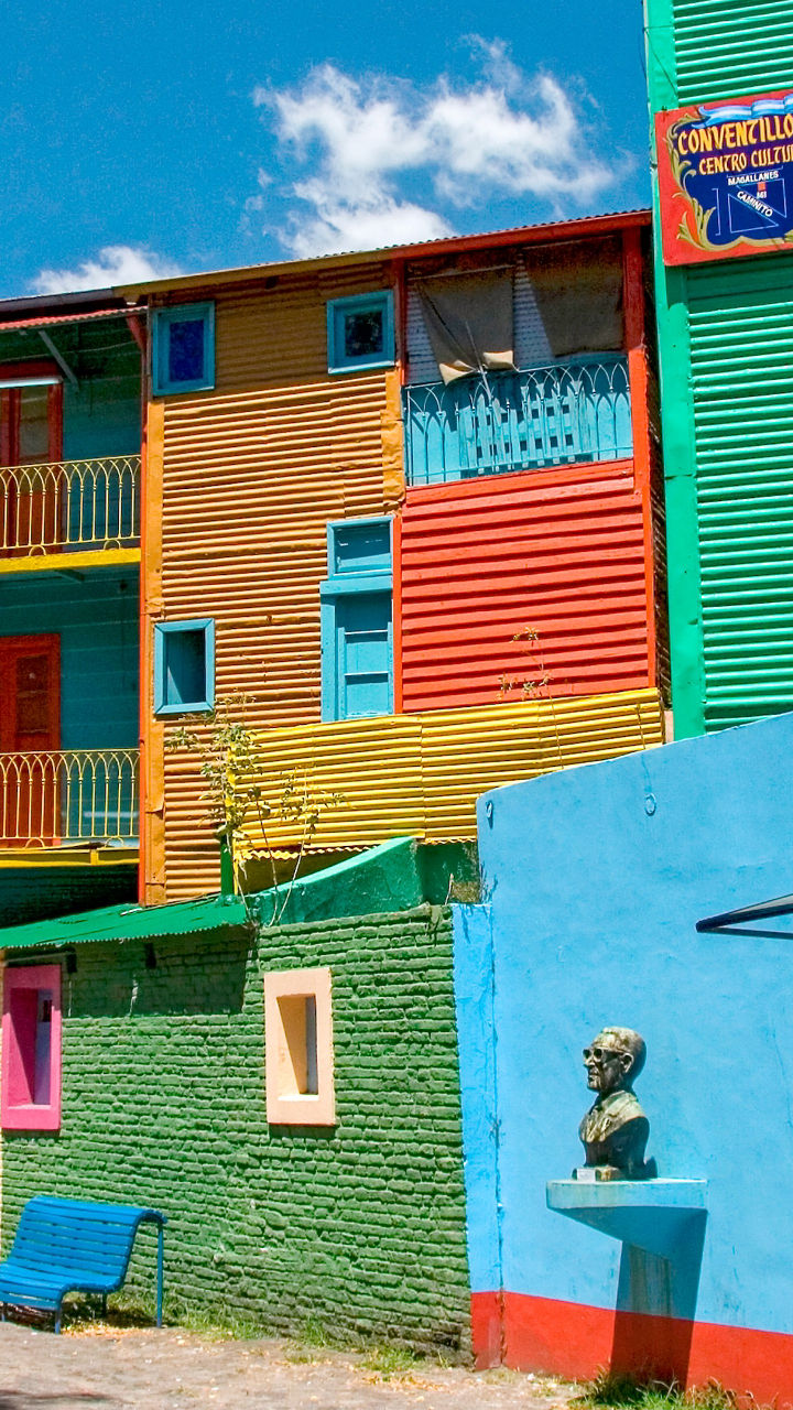 Colorful buildings in La Boca, Buenos Aires