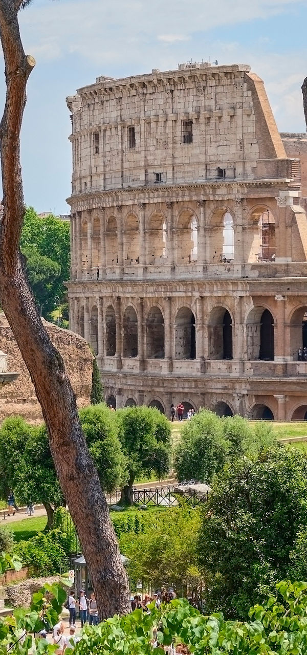 Colosseum and Arch in Rome, Italy