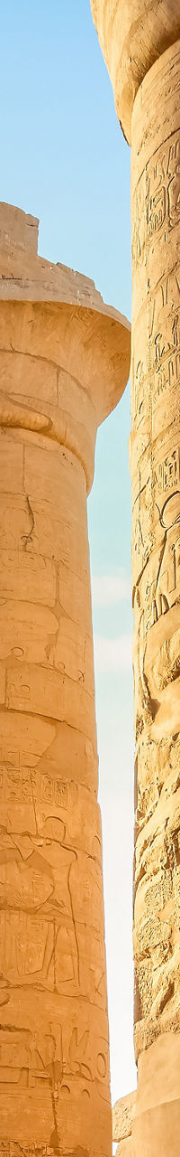 Ancient Egyptian temple with towering columns