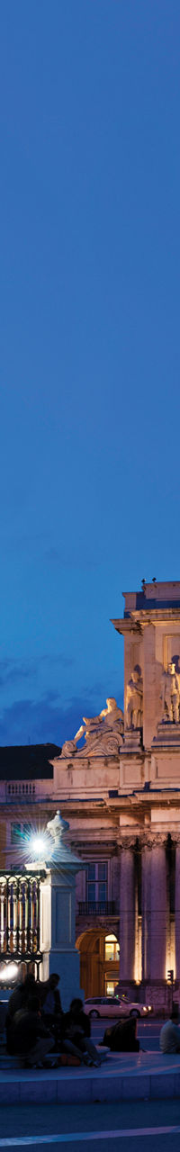 Praça do Comércio at dusk in Lisbon