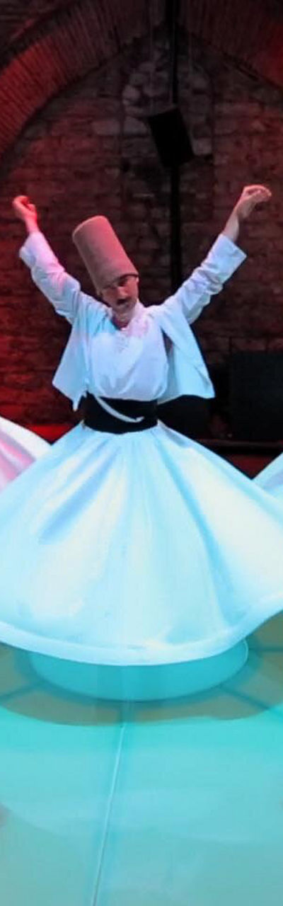 Whirling Dervishes Performing in Traditional Setting