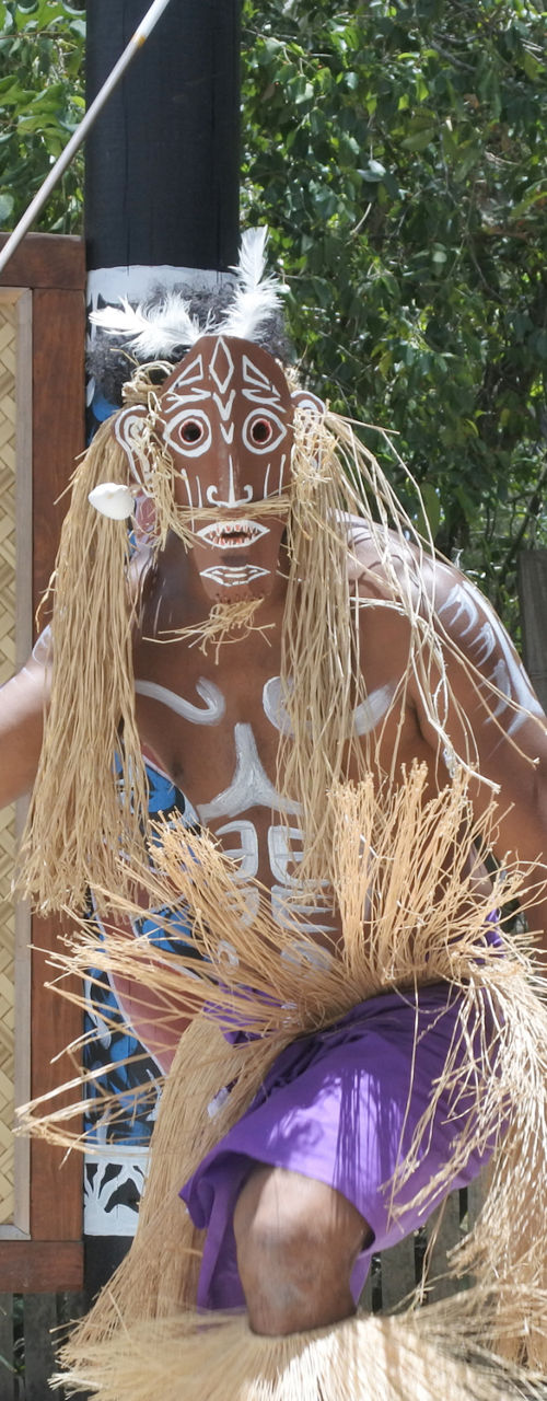 Traditional tribal dance performance outdoors