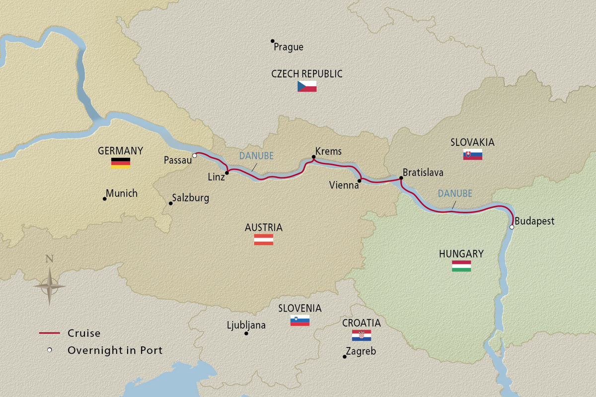 Danube Christmas Delights – route map