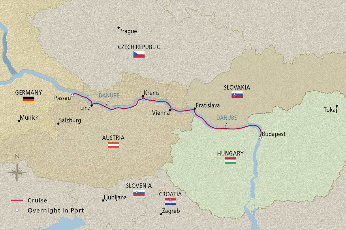 Danube Waltz – route map