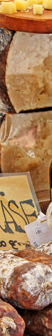 Artisan Cheese and Salami Market Display