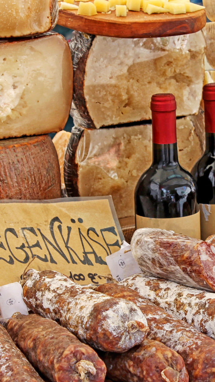 Artisan Cheese and Salami Market Display