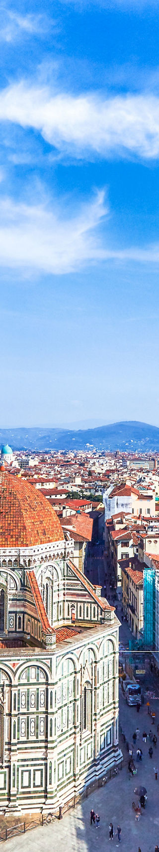 Florence Cathedral Dome with Cityscape View