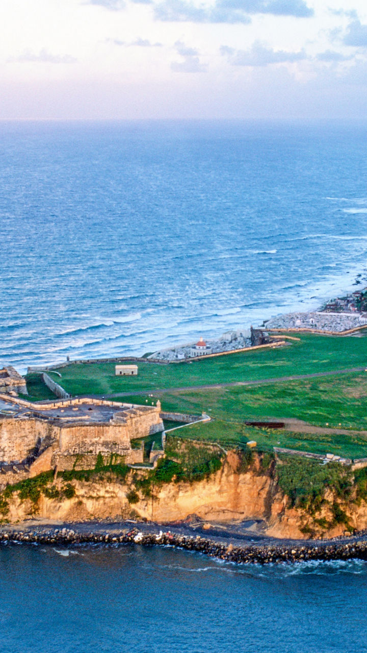 Aerial view of El Morro in San Juan