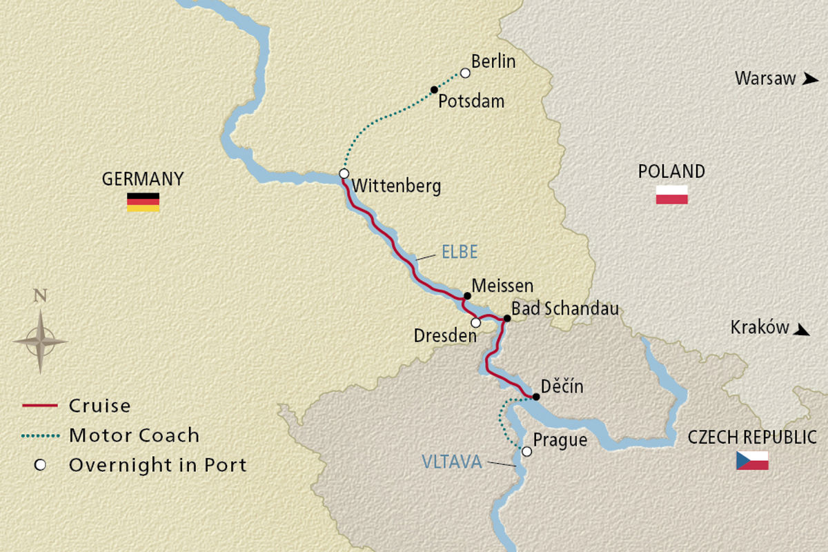 Elegant Elbe – route map