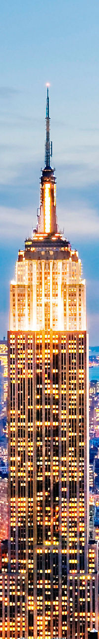 Empire State Building at sunset in NYC