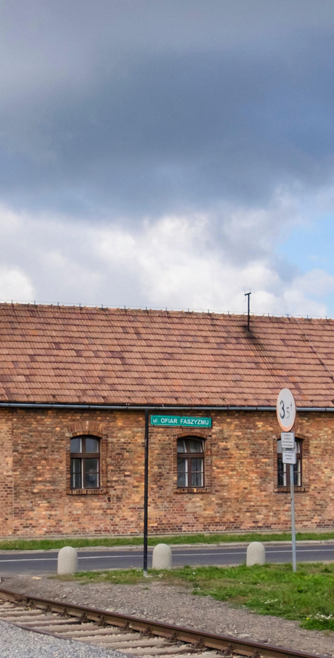 Entrance gate of Auschwitz concentration camp