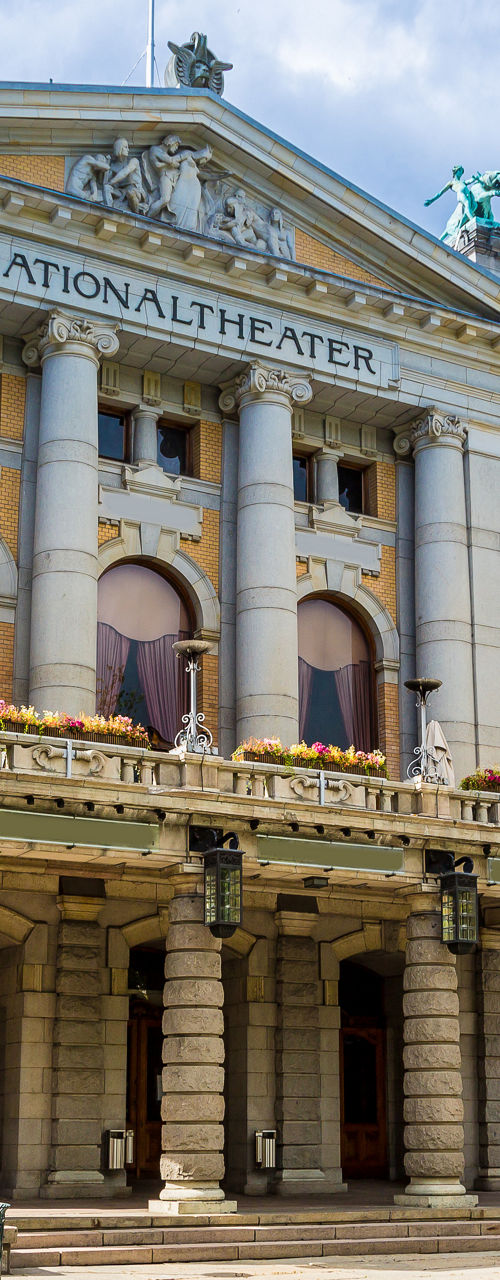 Historic National Theater in Oslo, Norway
