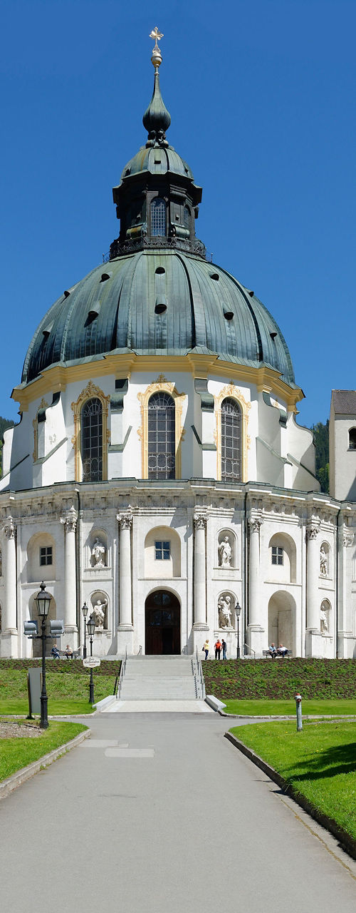 Baroque Monastery with Green Courtyard