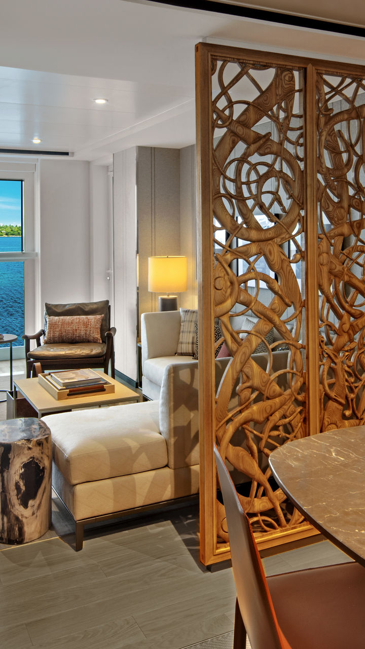 Luxury waterfront suite with ocean view