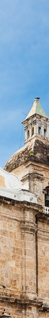 Historic church in vibrant colonial setting