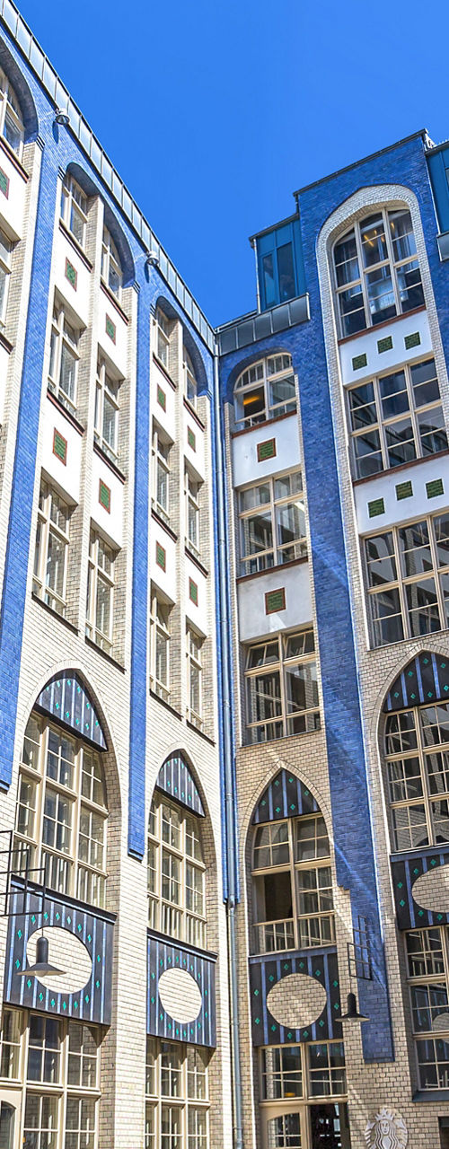Historic courtyard with decorative architecture