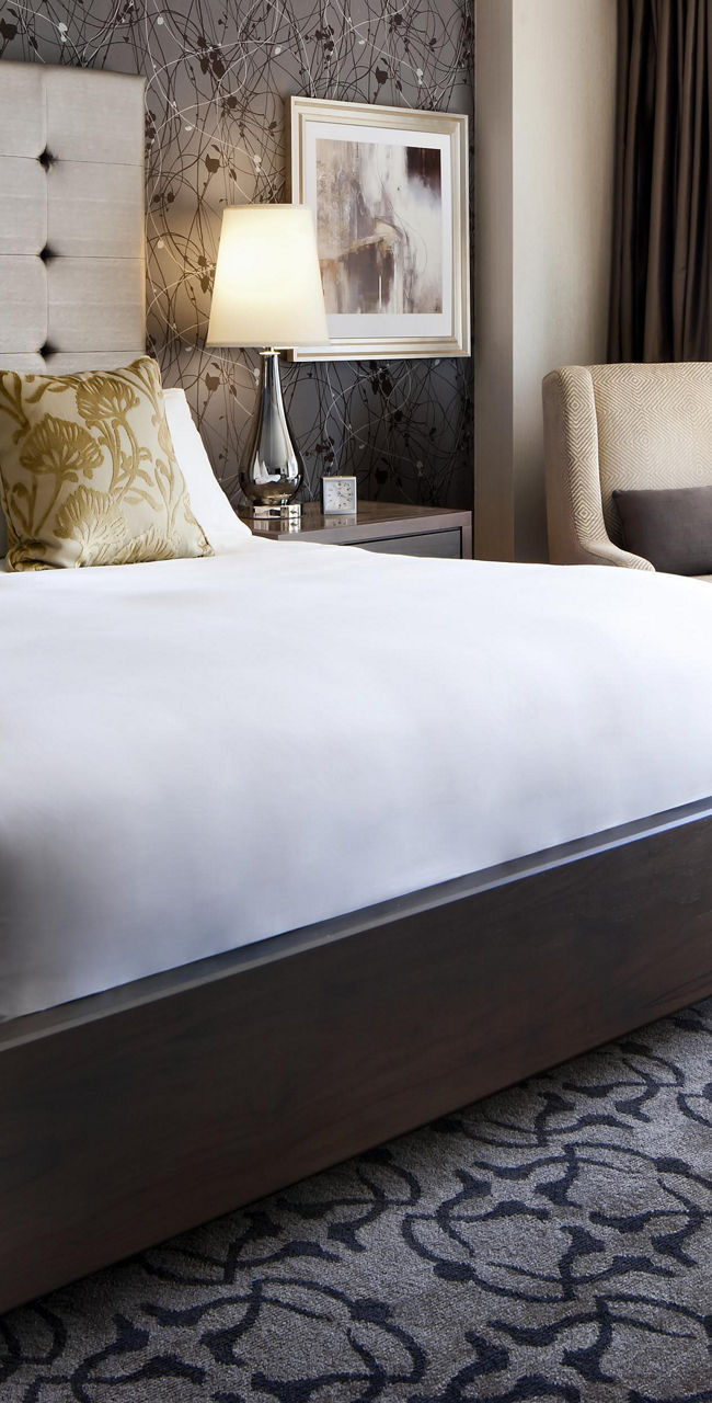 Luxury hotel room with ocean view