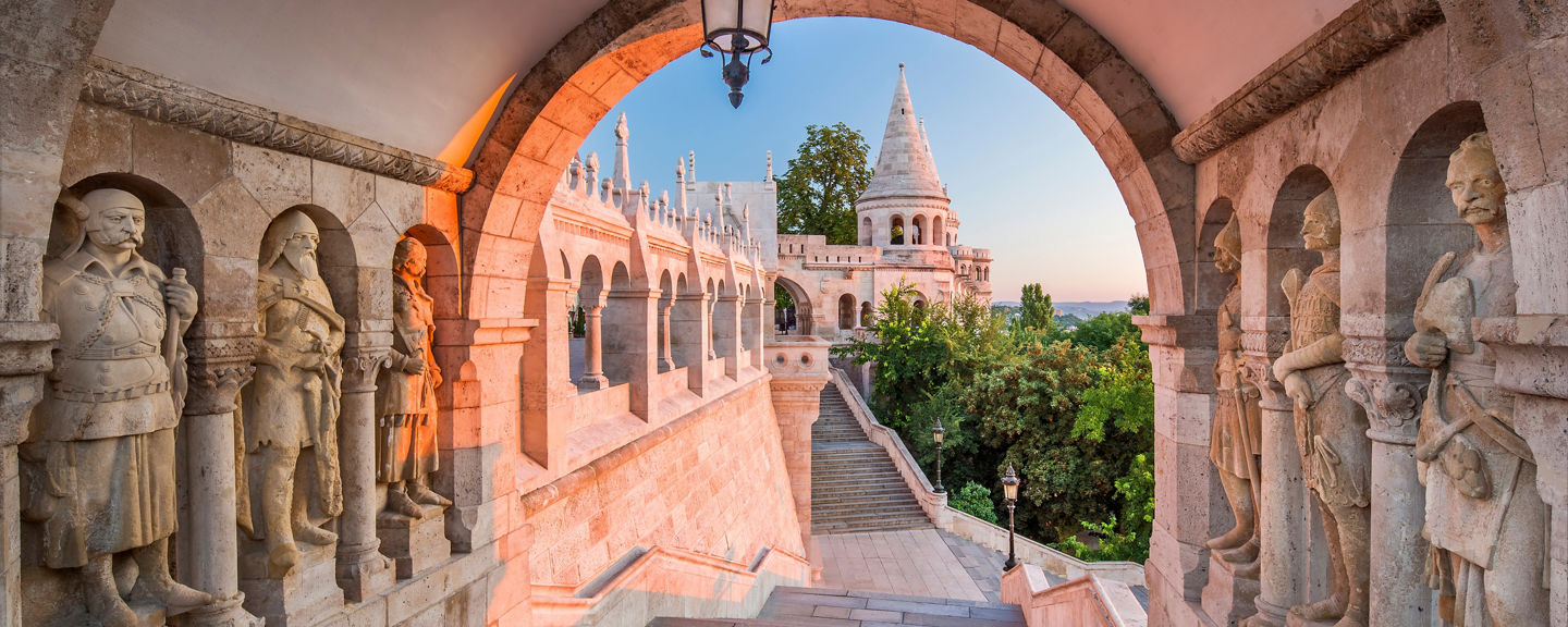 Fisherman's Bastion at sunrise, Budapest