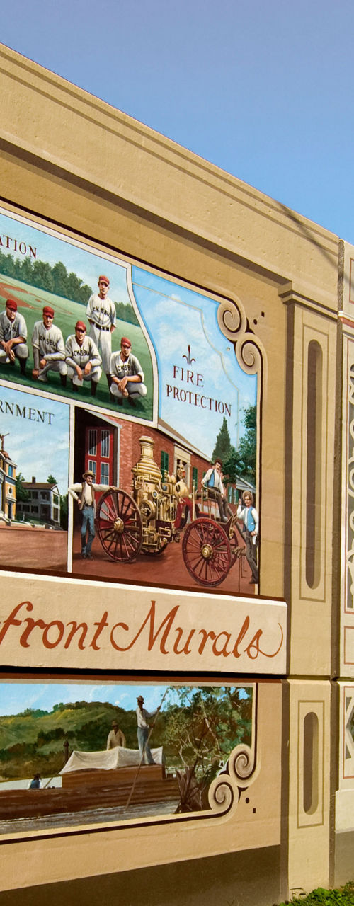 Vicksburg Riverfront Murals showcasing history