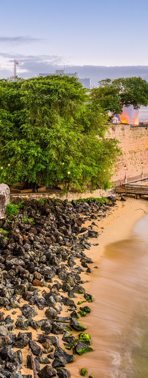 Historic coastal view of San Juan, Puerto Rico
