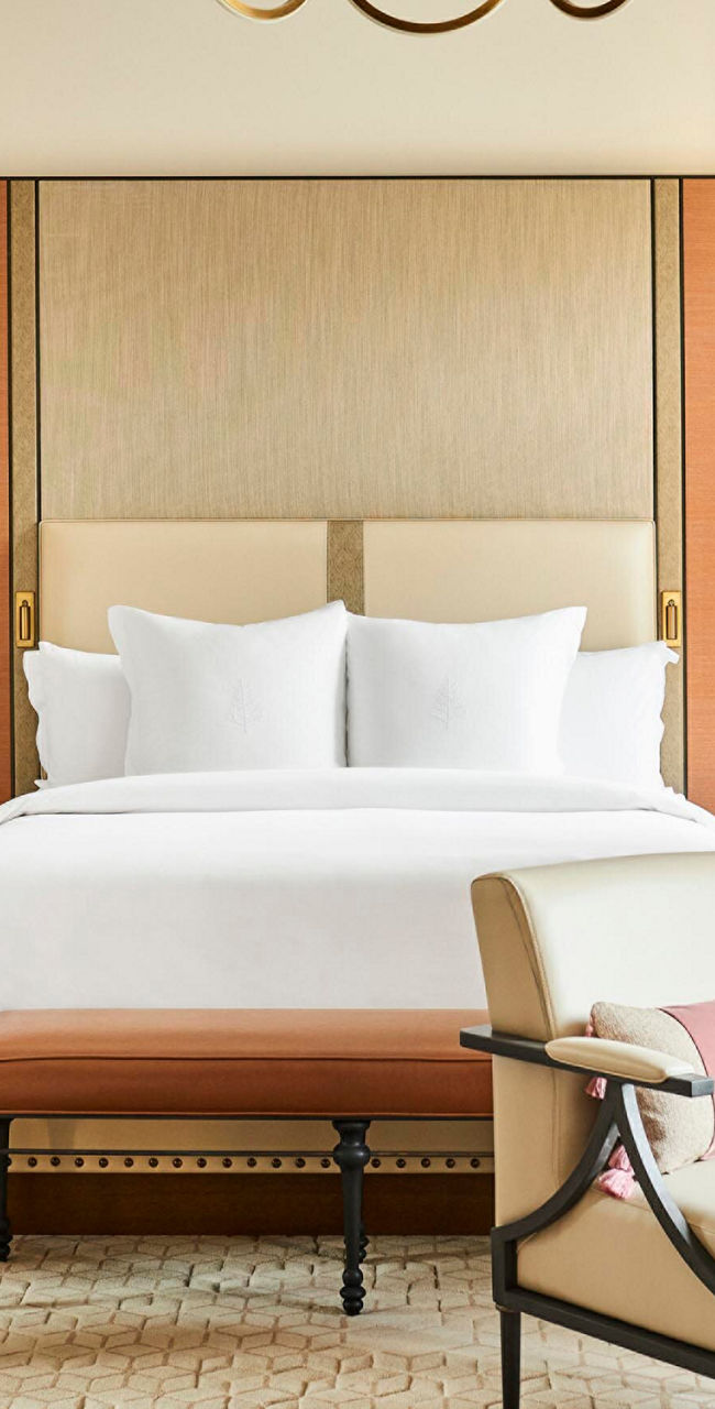 Elegant hotel room with modern decor