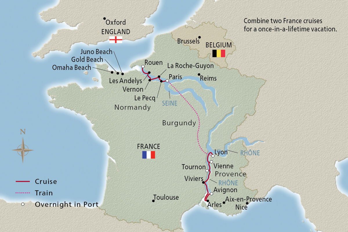 France's Finest – route map