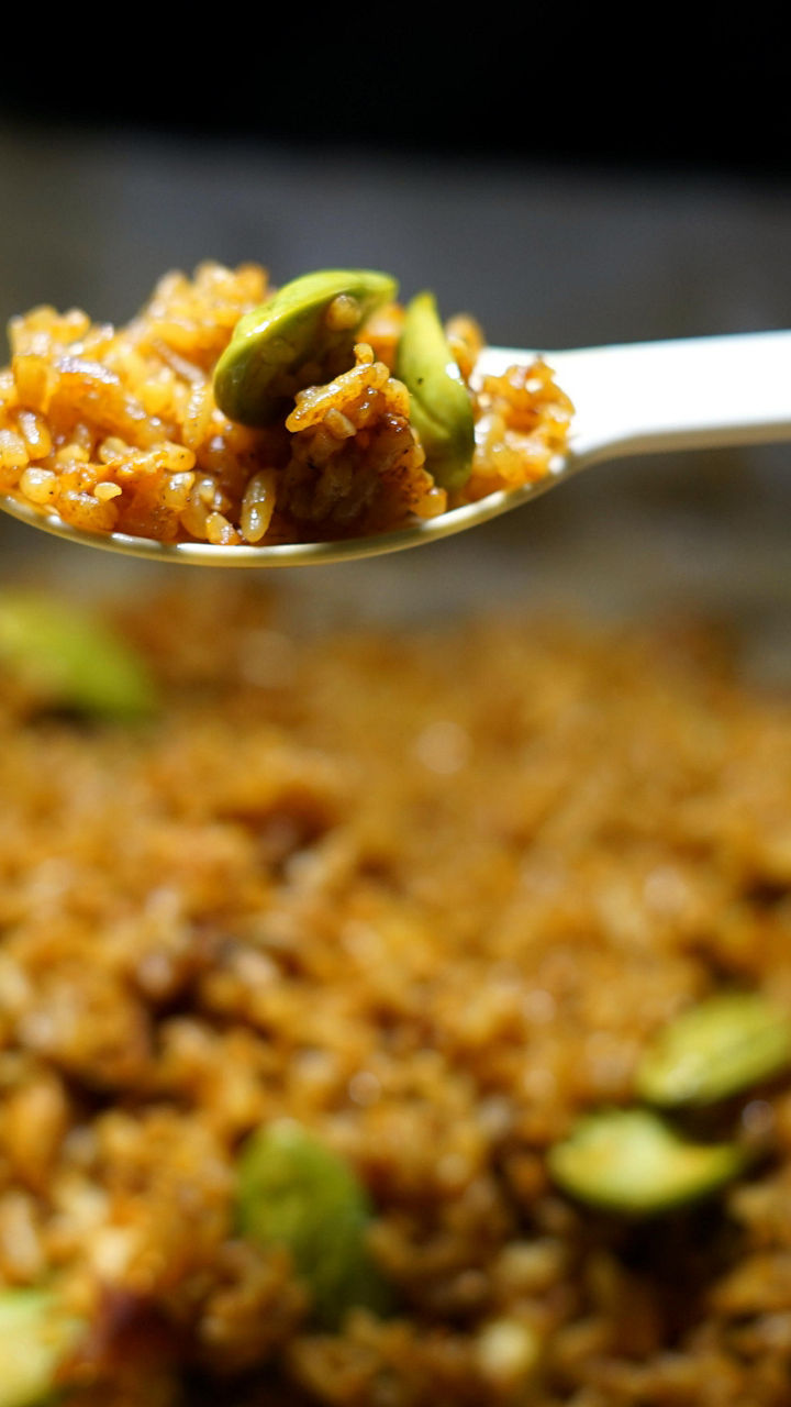 Spicy fried rice with green beans