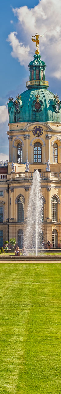 Charlottenburg Palace with manicured gardens