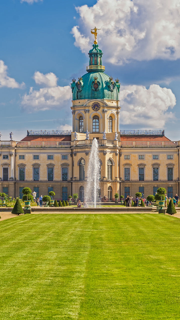 Charlottenburg Palace with manicured gardens