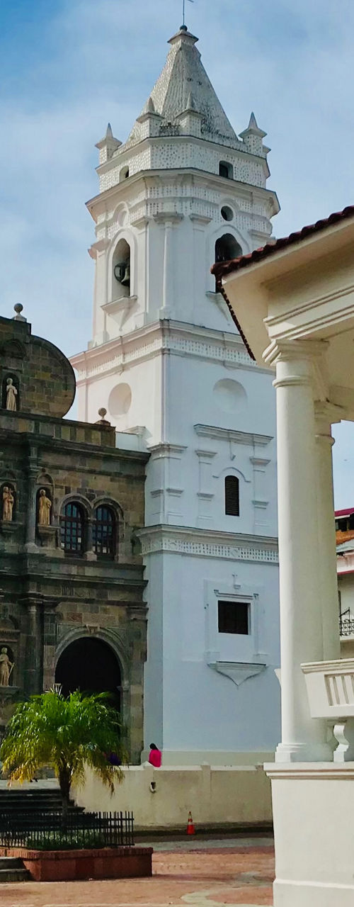 Historic Cathedral and Gazebo in Sunny Plaza