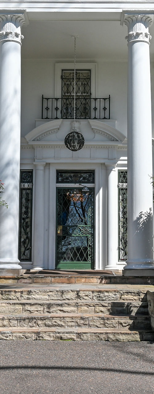 Historic mansion with classical architecture
