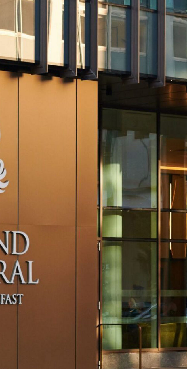 Grand Central Hotel Belfast Modern Exterior Entrance