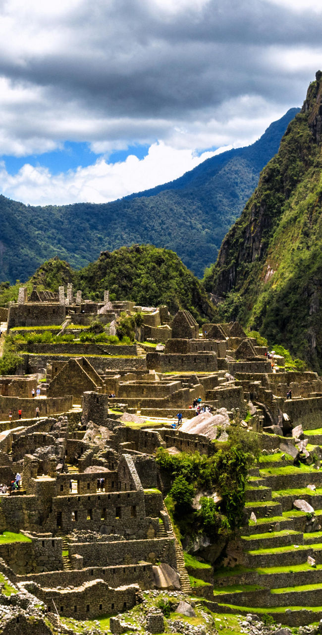 Machu Picchu ancient ruins in lush mountains