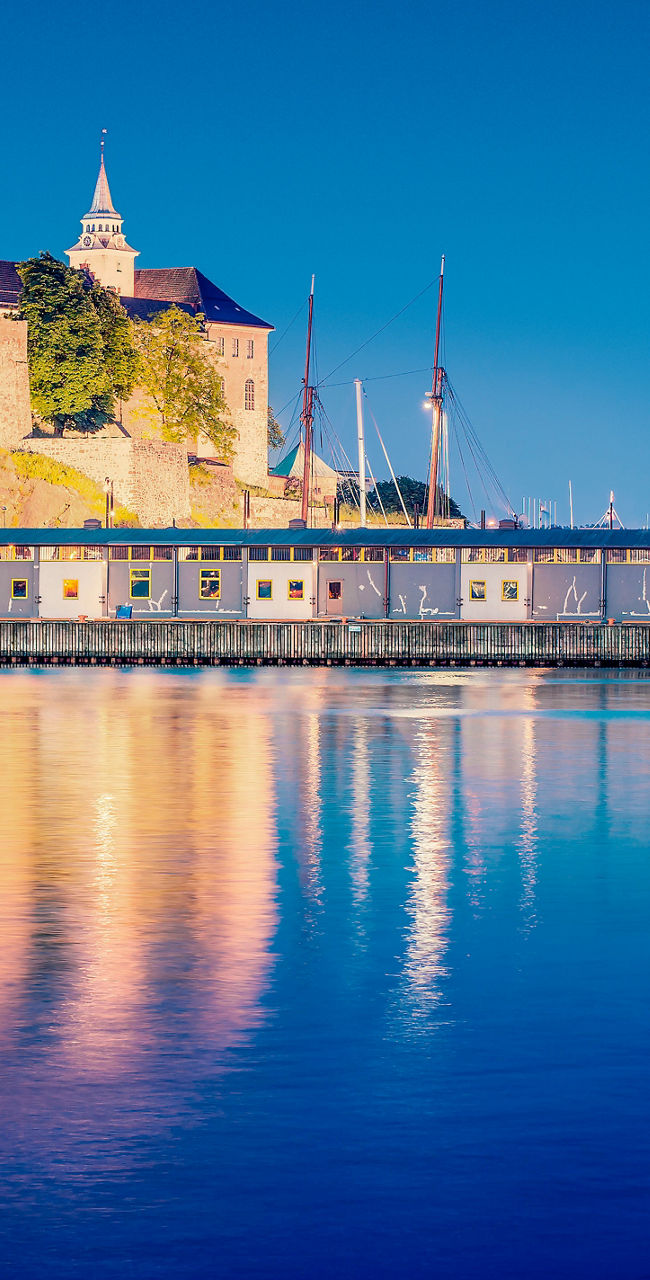 Akershus Fortress by the Oslo waterfront