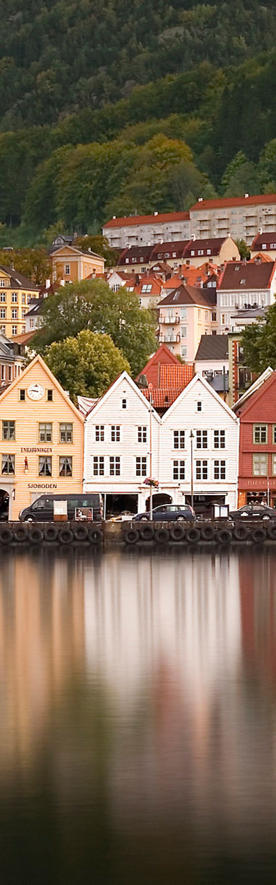 Colorful waterfront houses in Bergen, Norway