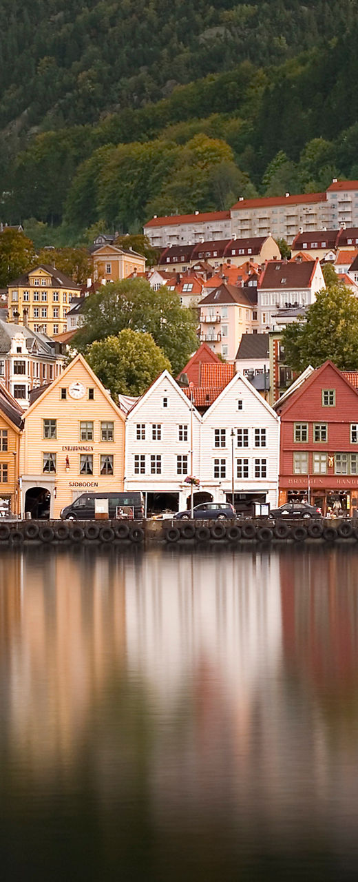 Colorful waterfront houses in Bergen, Norway