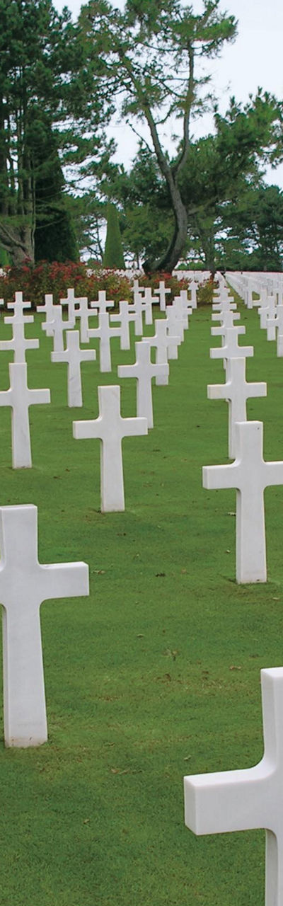 White Crosses in Military Cemetery