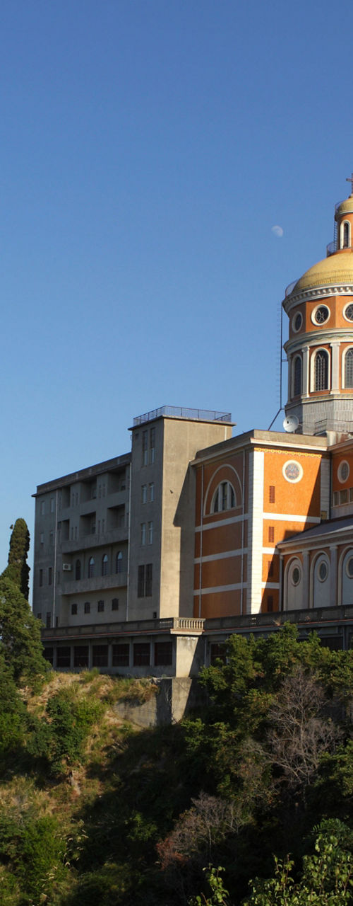 Historic Church Overlooking Coastal Landscape