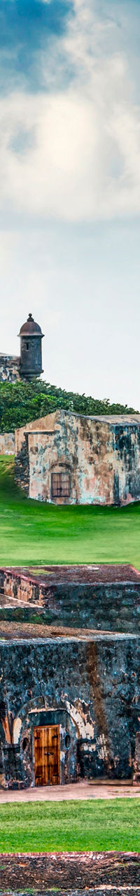 Historic fort overlooking the ocean