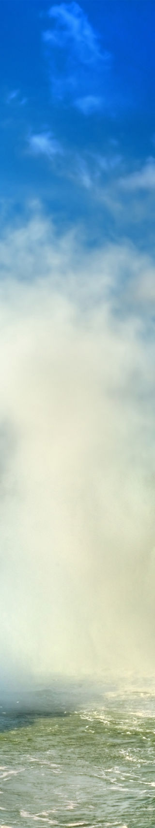 Majestic Niagara Falls under blue sky