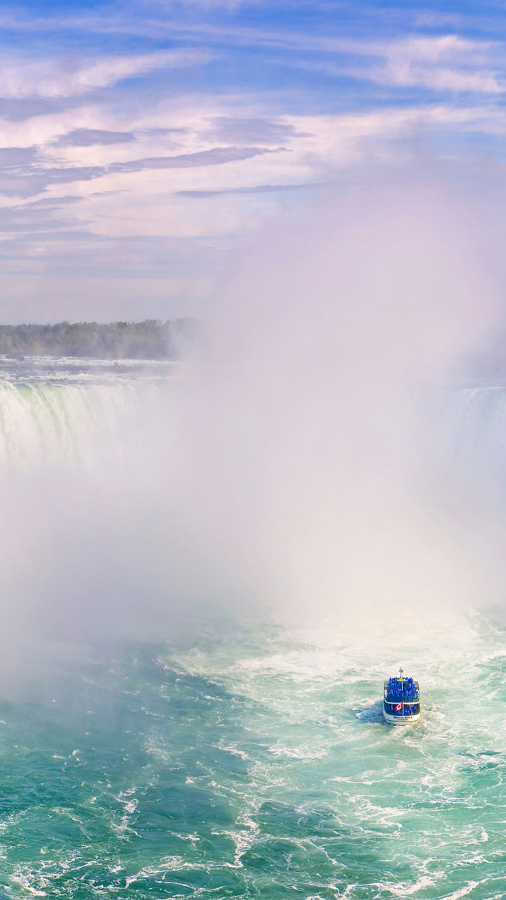 Panoramic view of Niagara Falls waterfall