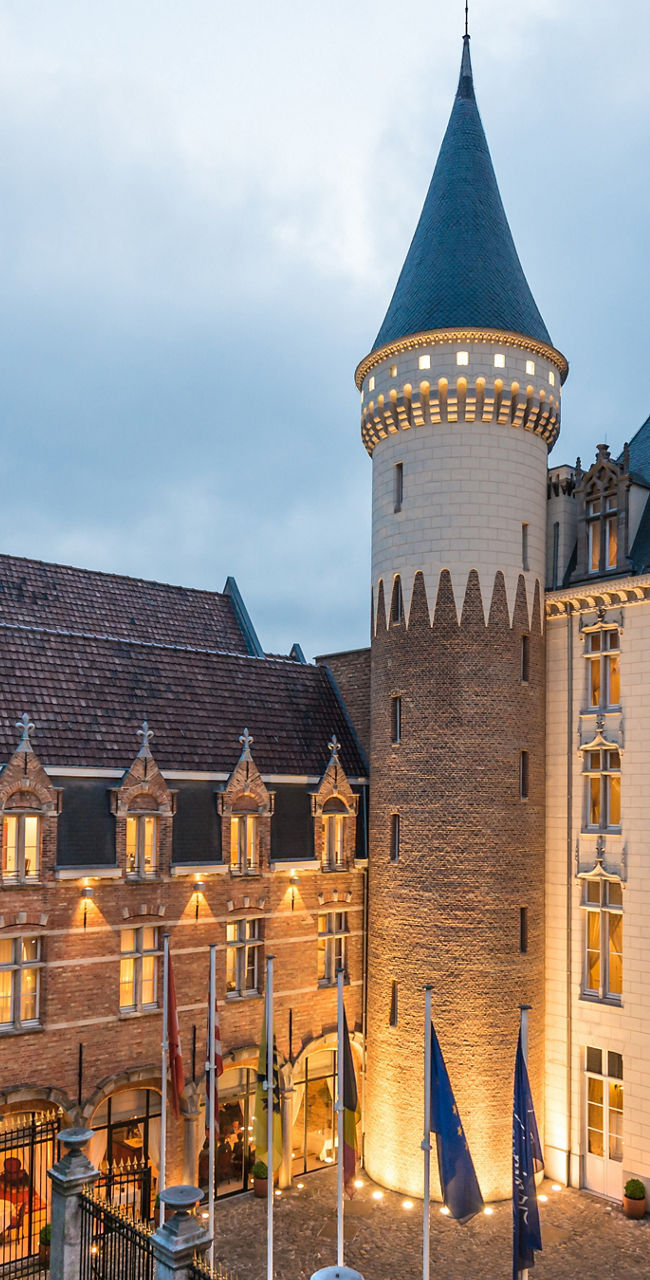Historic Hotel Dukes' Palace at Dusk