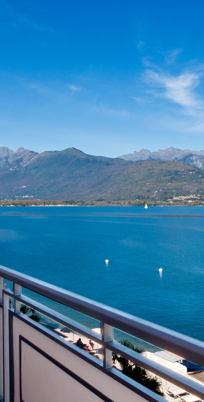 Scenic balcony overlooking serene lake view